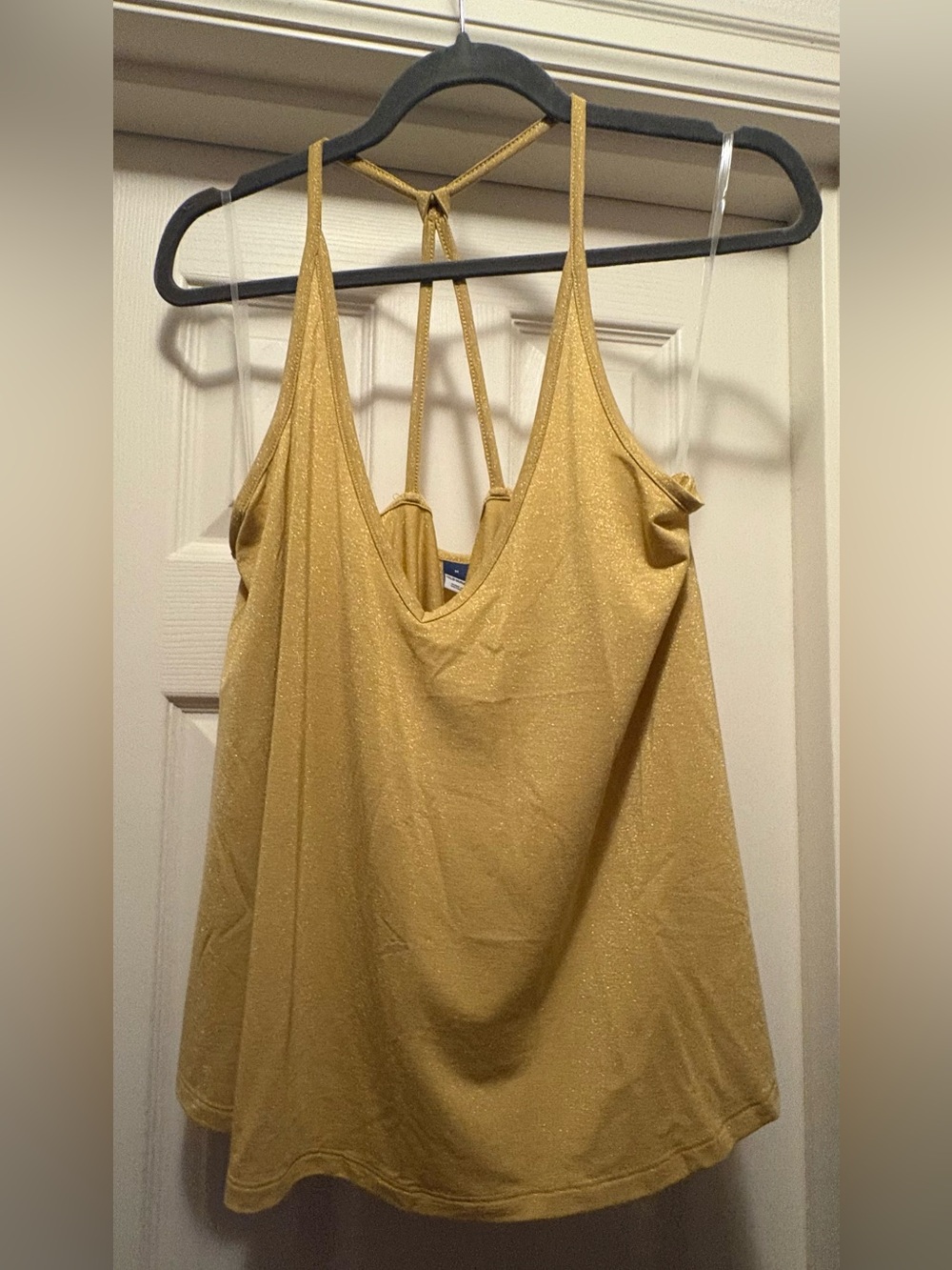 Old Navy Gold Shimmer Strappy Cami